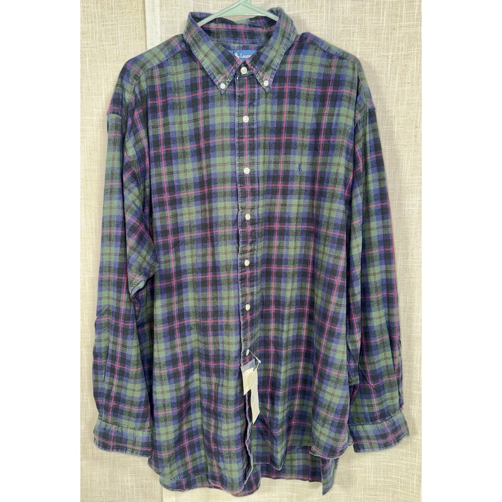 NWT Men's XL Ralph Lauren Long‎ Sleeve Button Down Blake Shirt Pony 100% Cotton